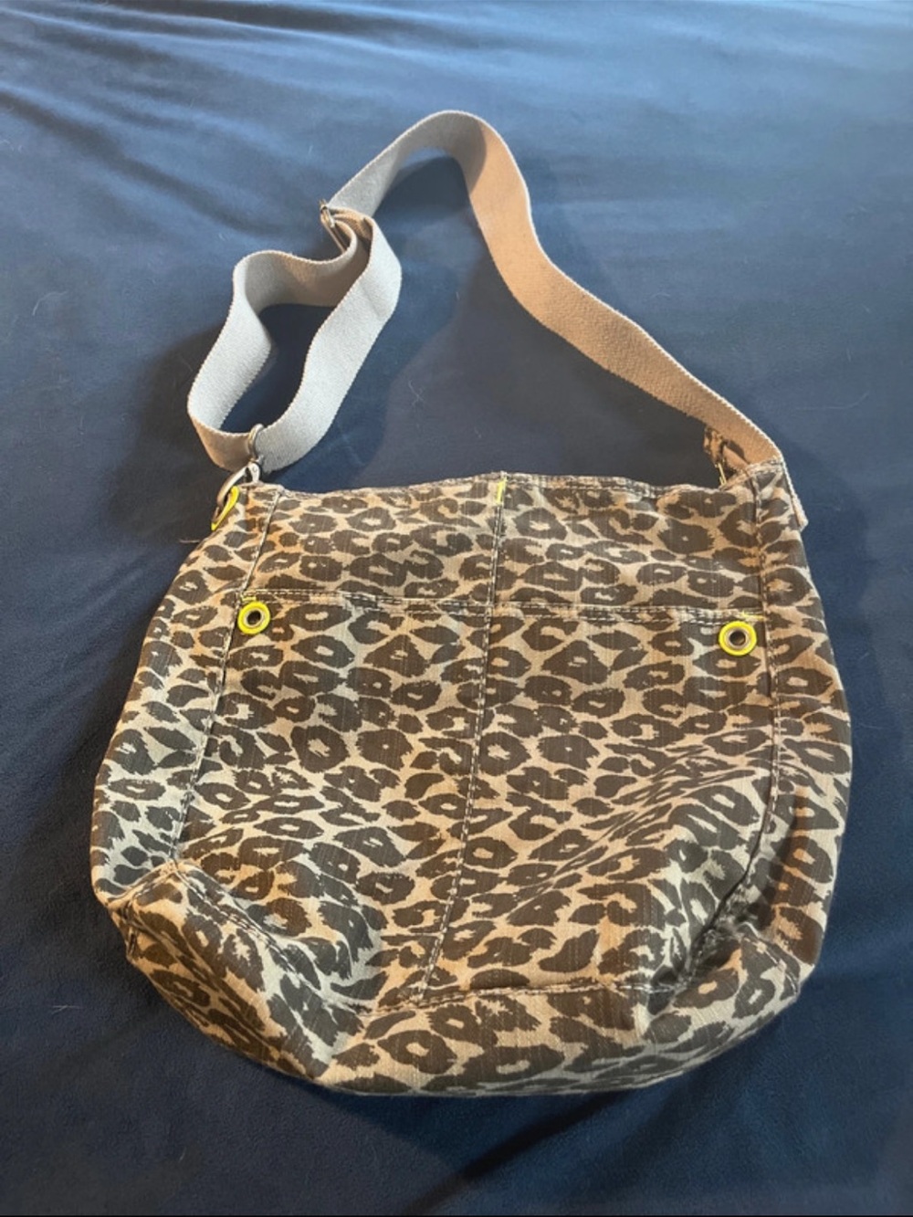 Aeropostale Leopard Print Shoulder Bag with Beige Strap
